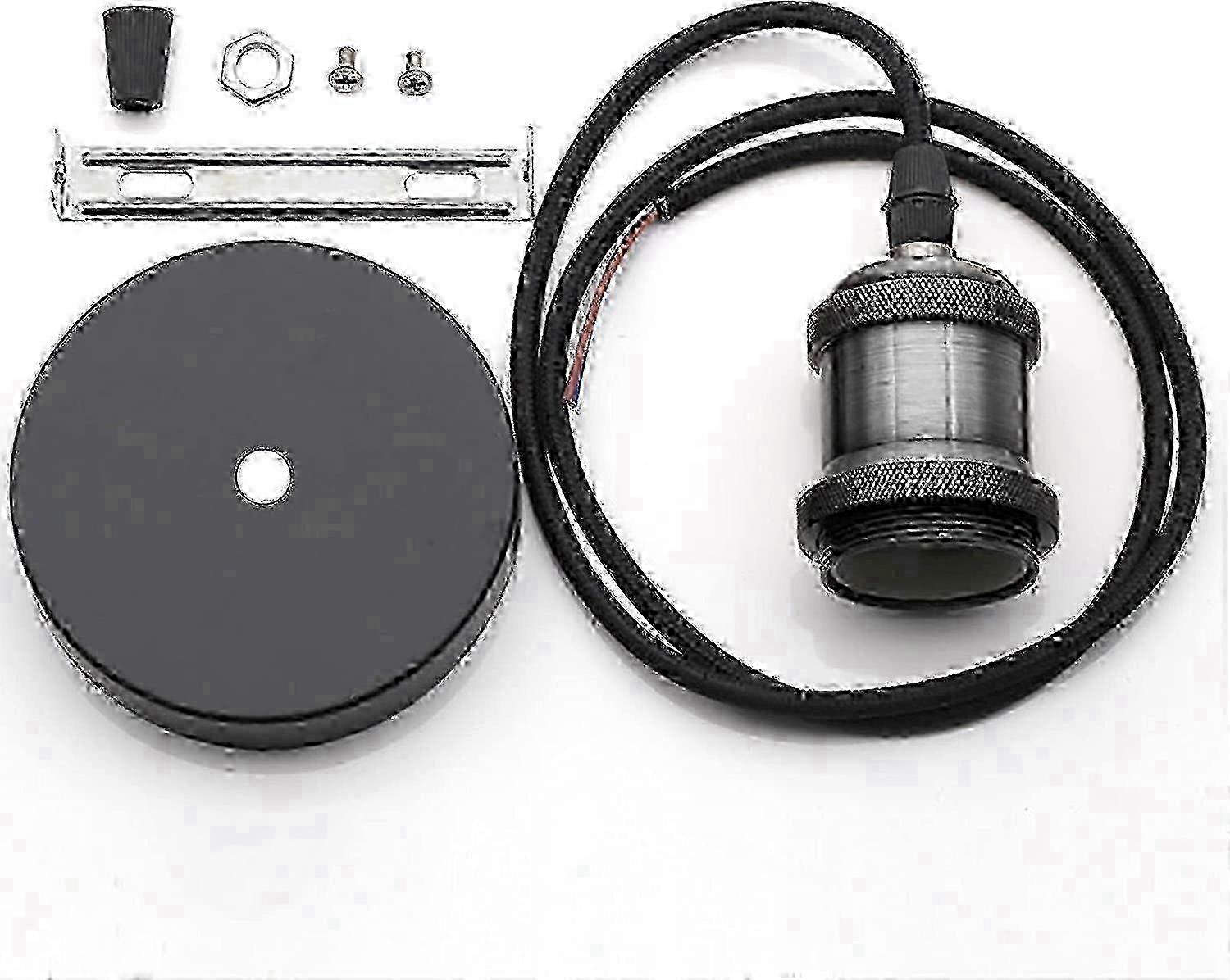 Aluminium E27 Straight Pendant Light