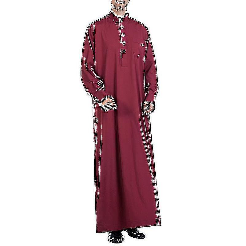 남자 이슬람 이슬람 긴 가운 Dishdasha Kaftan 드레싱 이브닝 가운 thobe 남자