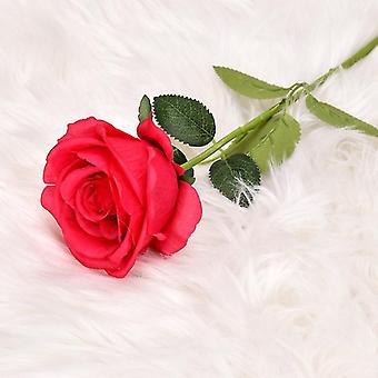 10pcs knstliche rote Rosen Blumen fr Valentinstag, realistische  Bltenrosen, echte Berhrung Seidenrose, einzelne geflschte Blume Lange  Stiel Blumenstrue | Fruugo DE