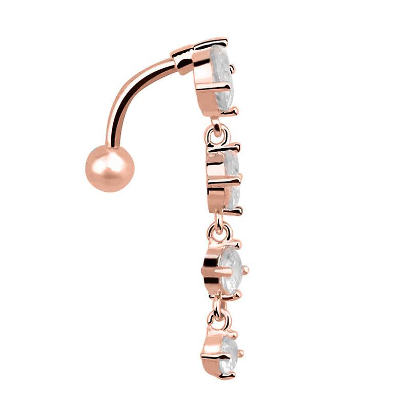 New Belly Ring Creative Inverted Navel Stud Piercing Jewelry