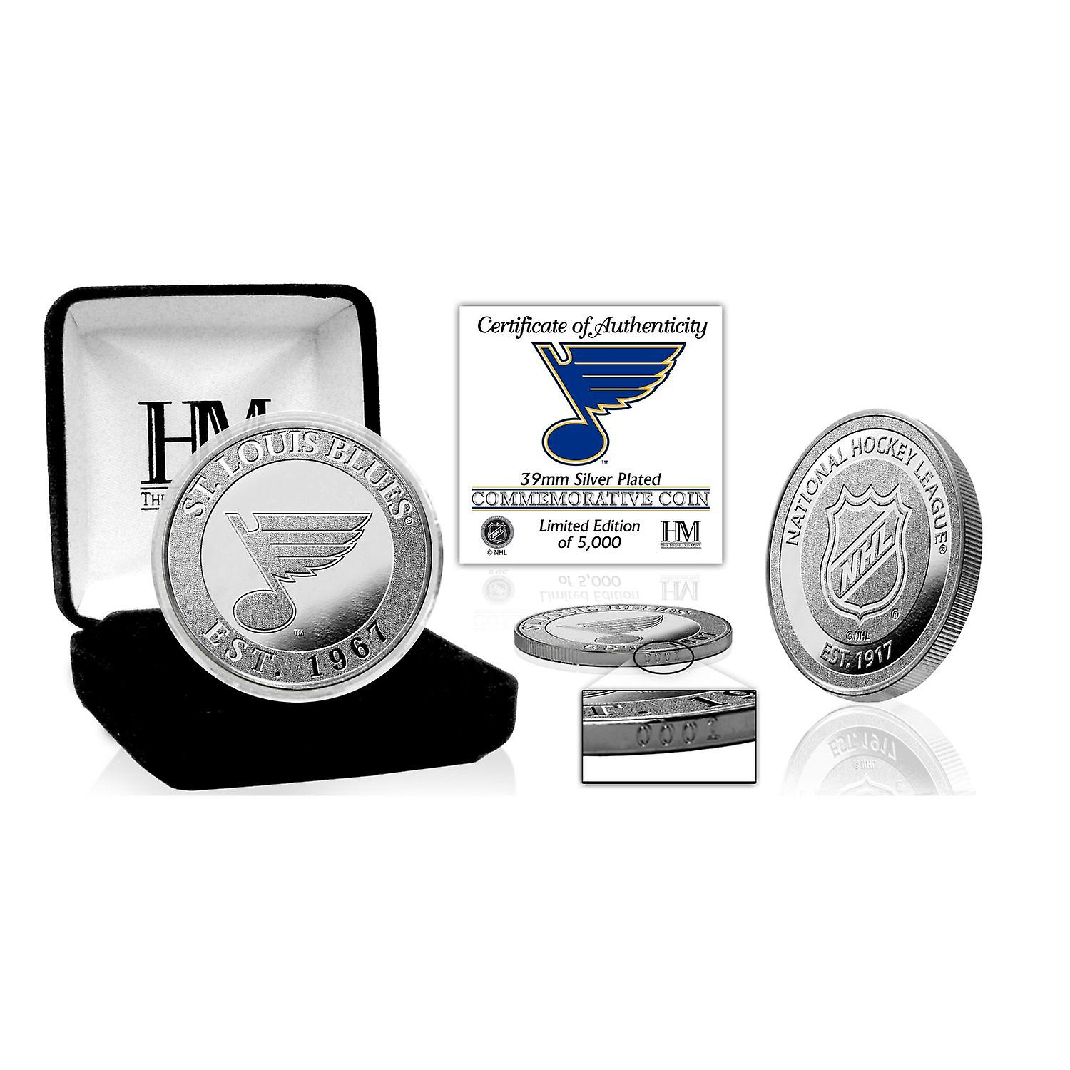 Αναμνηστικό νόμισμα St. Louis Blues NHL (39mm), ασημένιο