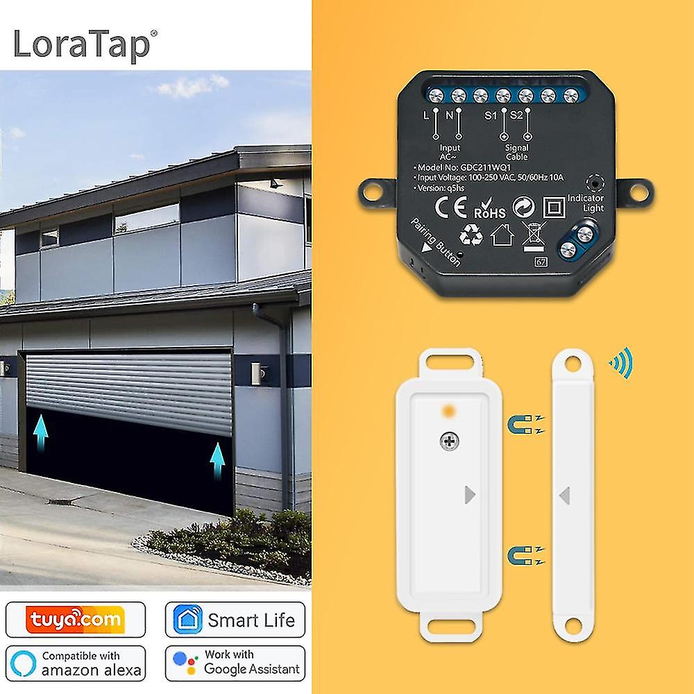 Tuya Smart Life Garage Door Wireless Sensor Opener Controller Wifi Switch Alexa Echo Google Home Diy Remote Control Voice Portal
