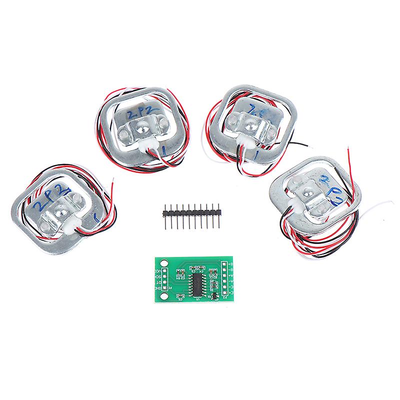 4pcs 50kg Human Scale Load Cell Weight Sensors+hx711 Ad Module Weighing Sensors