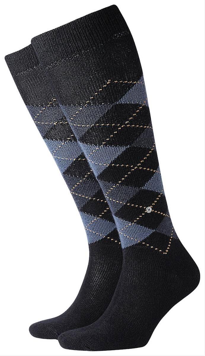 Burlington Preston Knee High Socks - Dark Navy/Blue