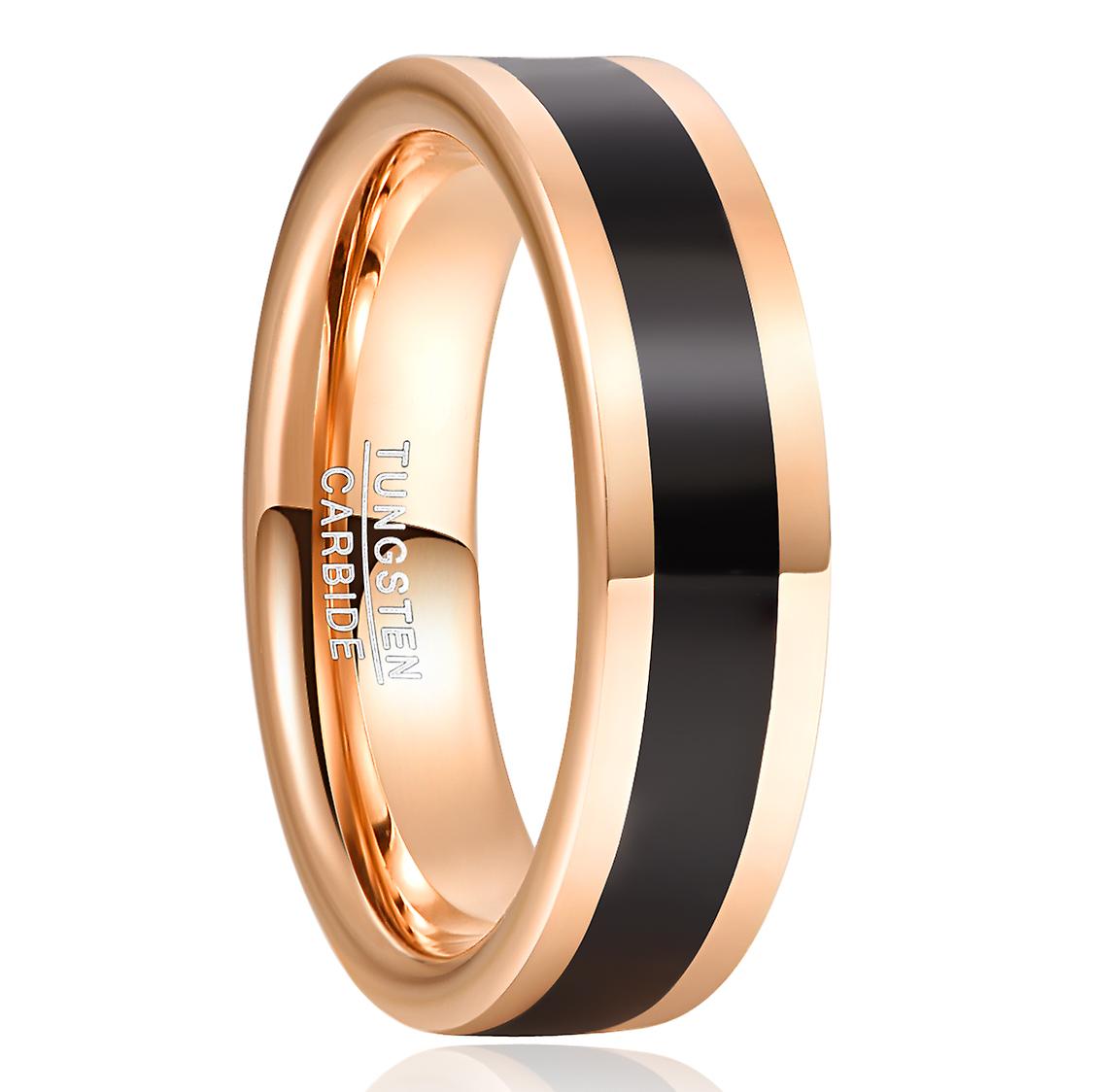 6mm Width Men's Tungsten Carbide Steel Ring