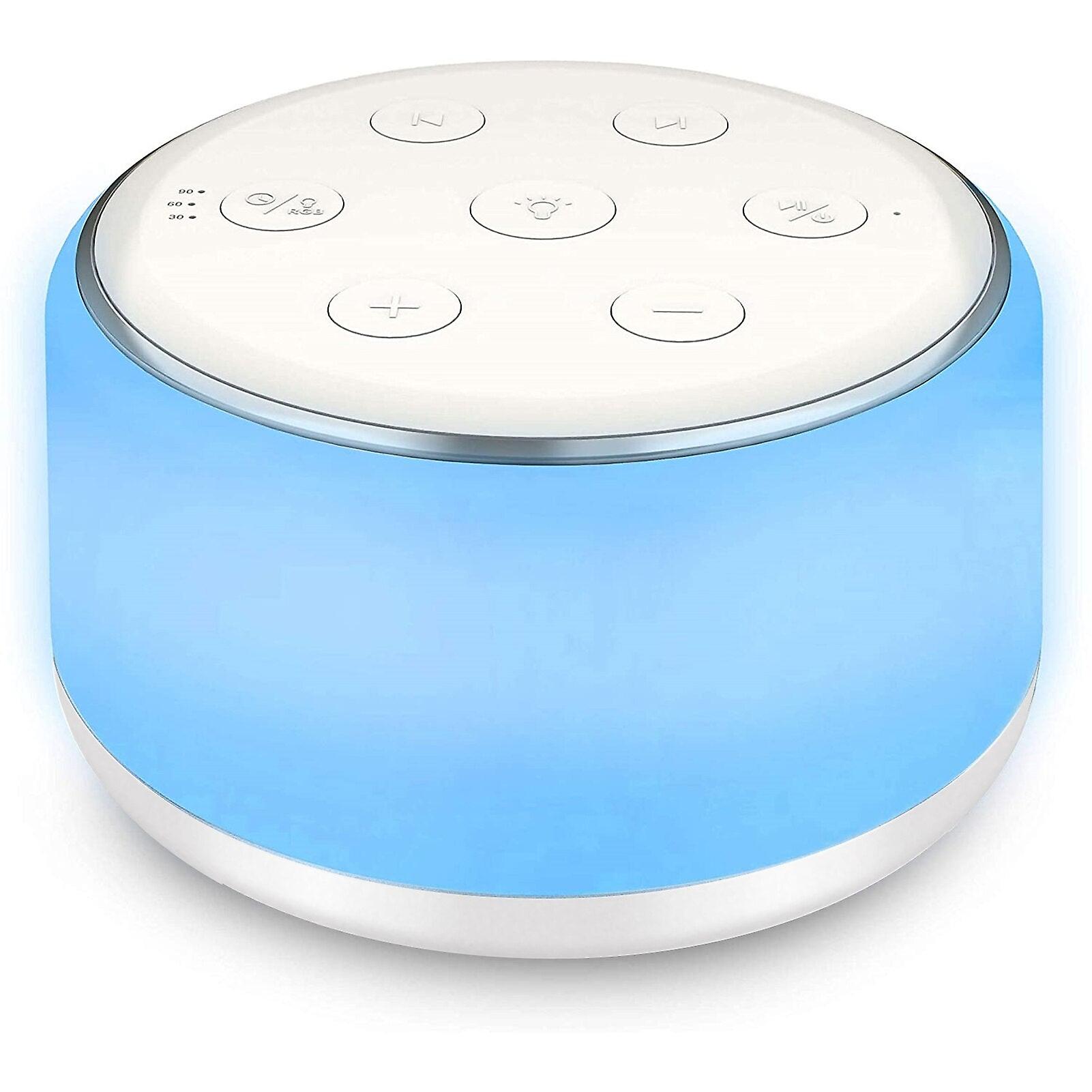 White Noise Machine Desktop Sleep Sound Machine For Baby Sleep Soother 7 Colors Night Lights 34 Soothing Sounds And Timer