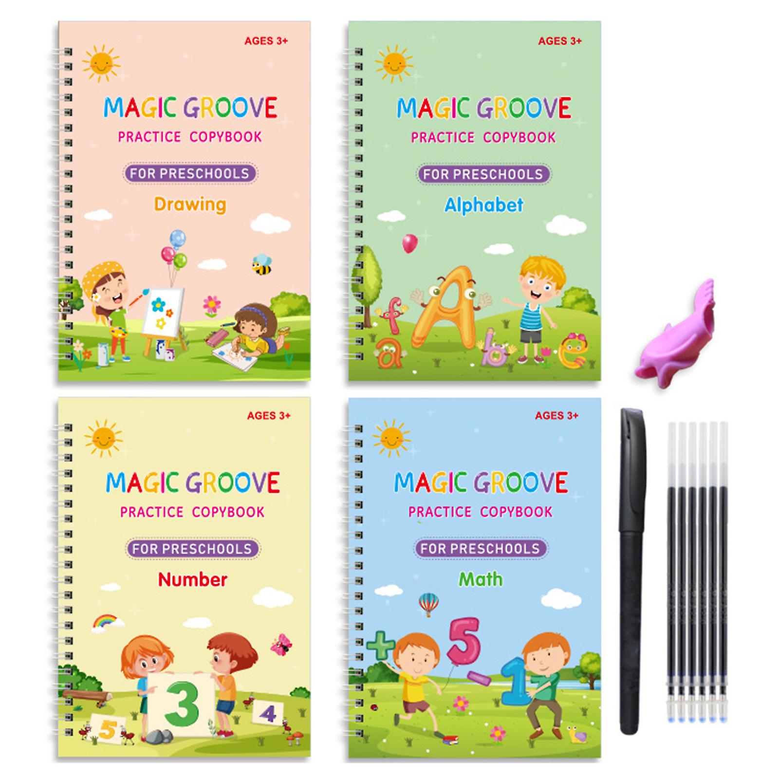 Children Handwriting Copybook Number Alphabet Letter Writing Practice Workbooks