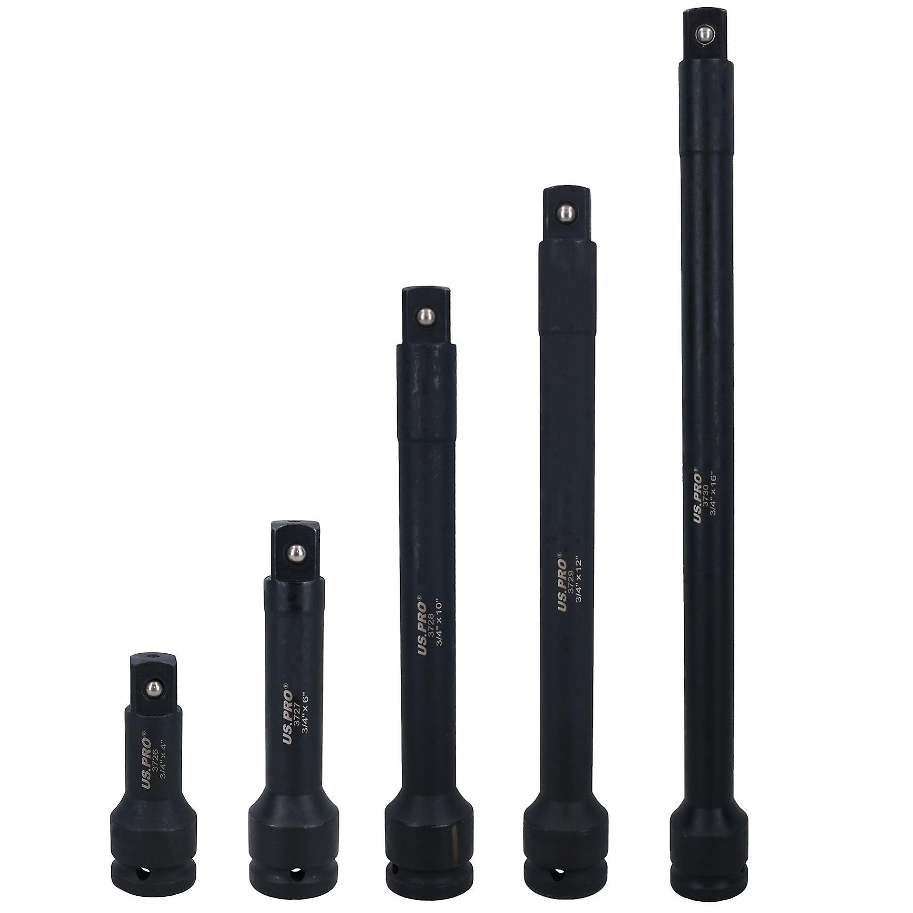 3/4" Drive Impact Extension Bar Length 4”–16” (100mm – 400mm) HGV Trucks 5pc