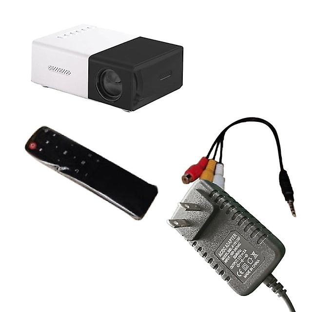 School Season Multi-functional Classroom Mini Projector Easy Carrying With Au Plug,black-white