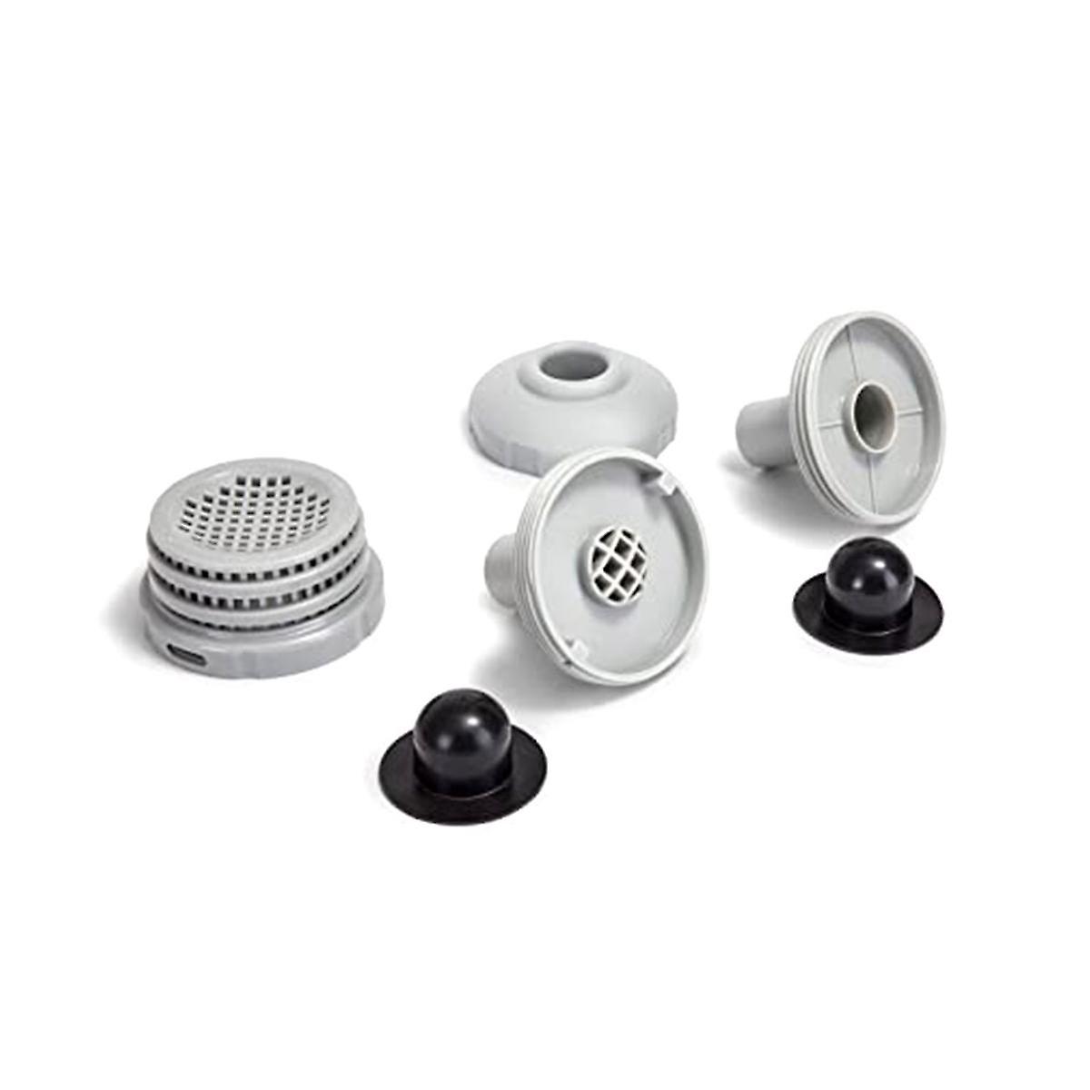 Above Ground Swimming Pool Water Jet Connector Replacement Part Kit with Strainers, Nozzles, and Pl