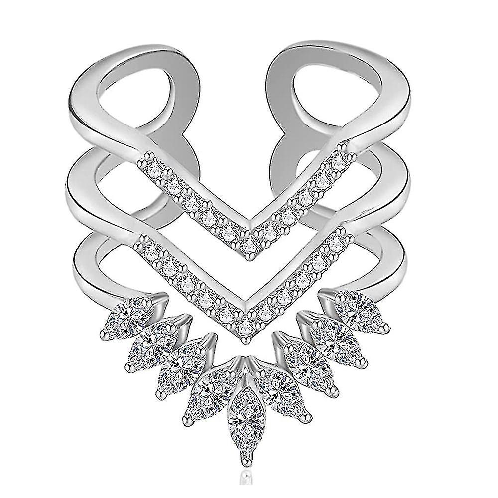 Anelli in oro per le donne 14k oro placcato argento rosa oro delicati anelli regolabili