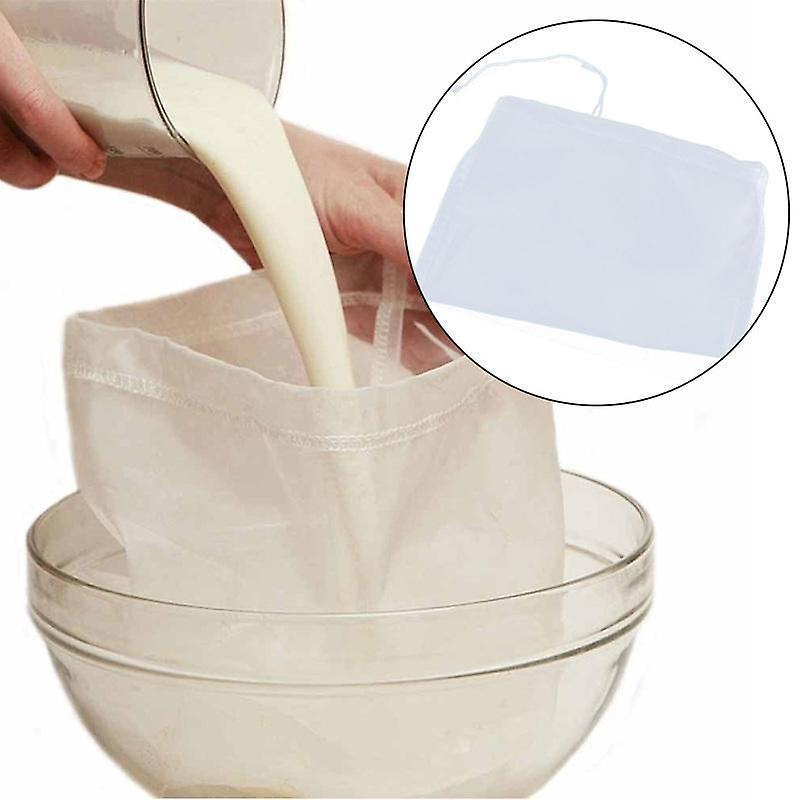Milk Wine Tea Coffee Nylon Mesh Net Strainer Liquid Filter Bag Kitchen Tool
