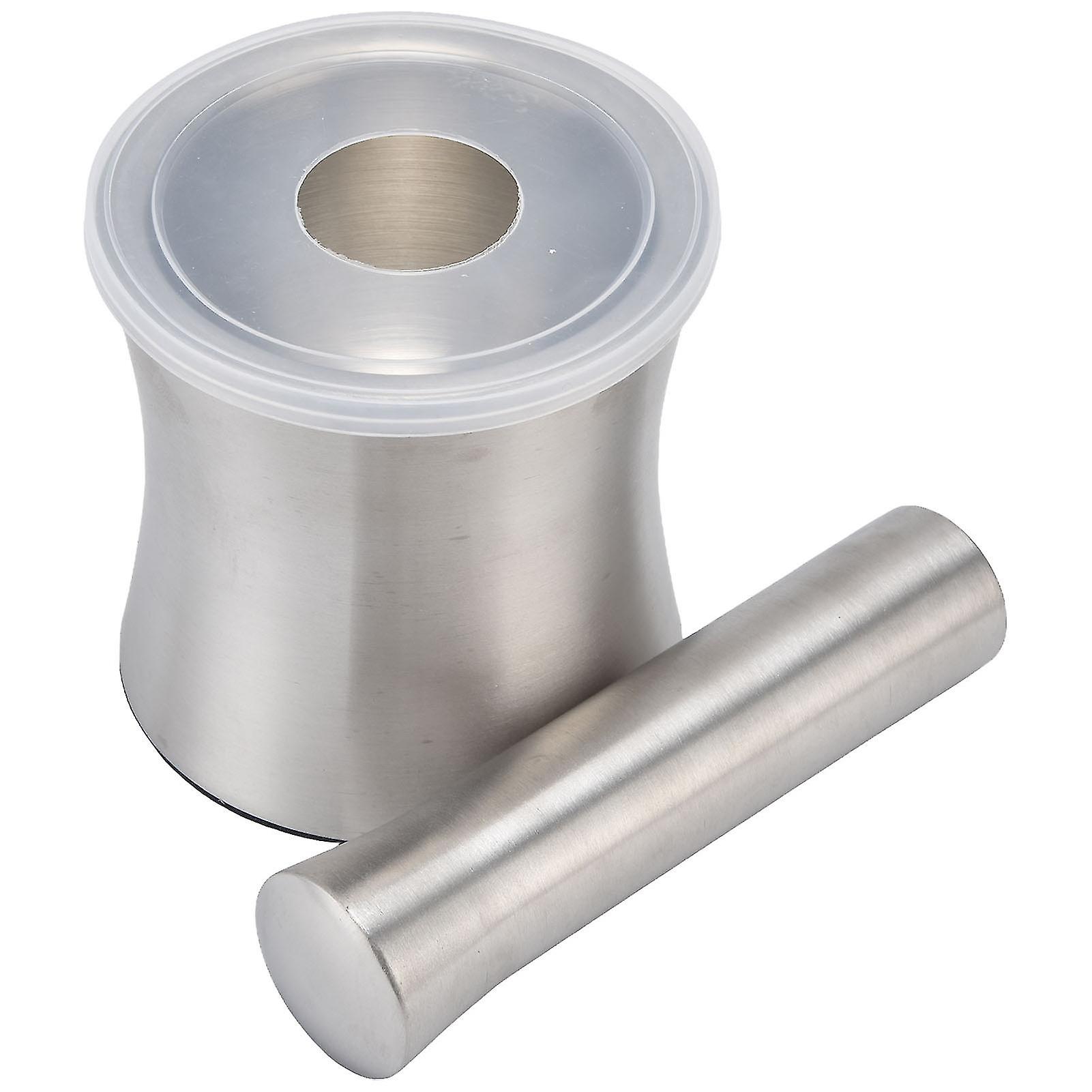 Double structure stainless steel garlic mortar, good stability, wear-resistant, easy to clean, grinder, mortar, garlic press