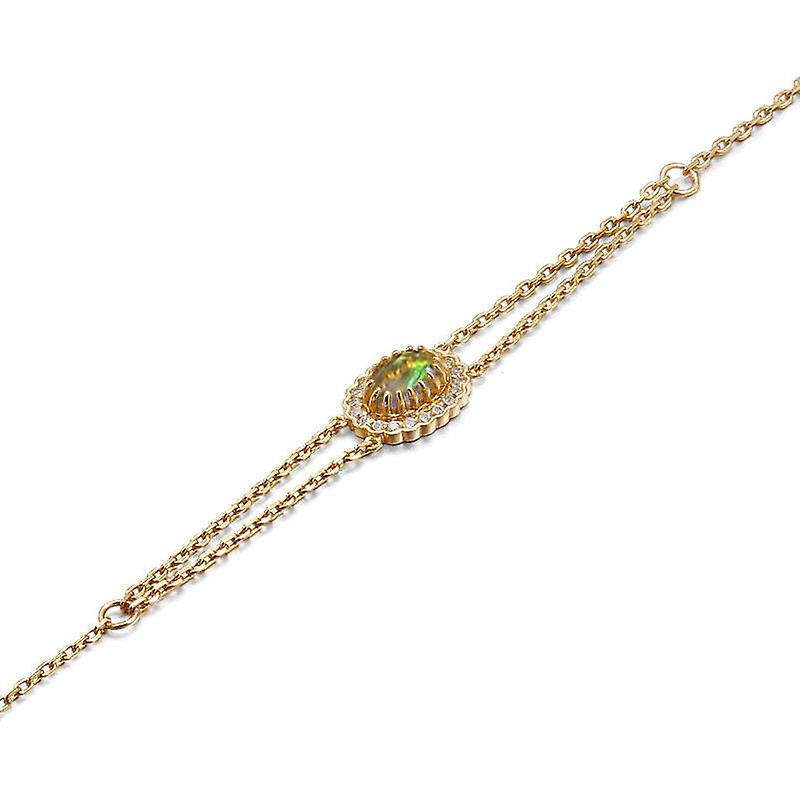 925 Silver Simple Versatile Oubo Double Layer Bracelet Girl