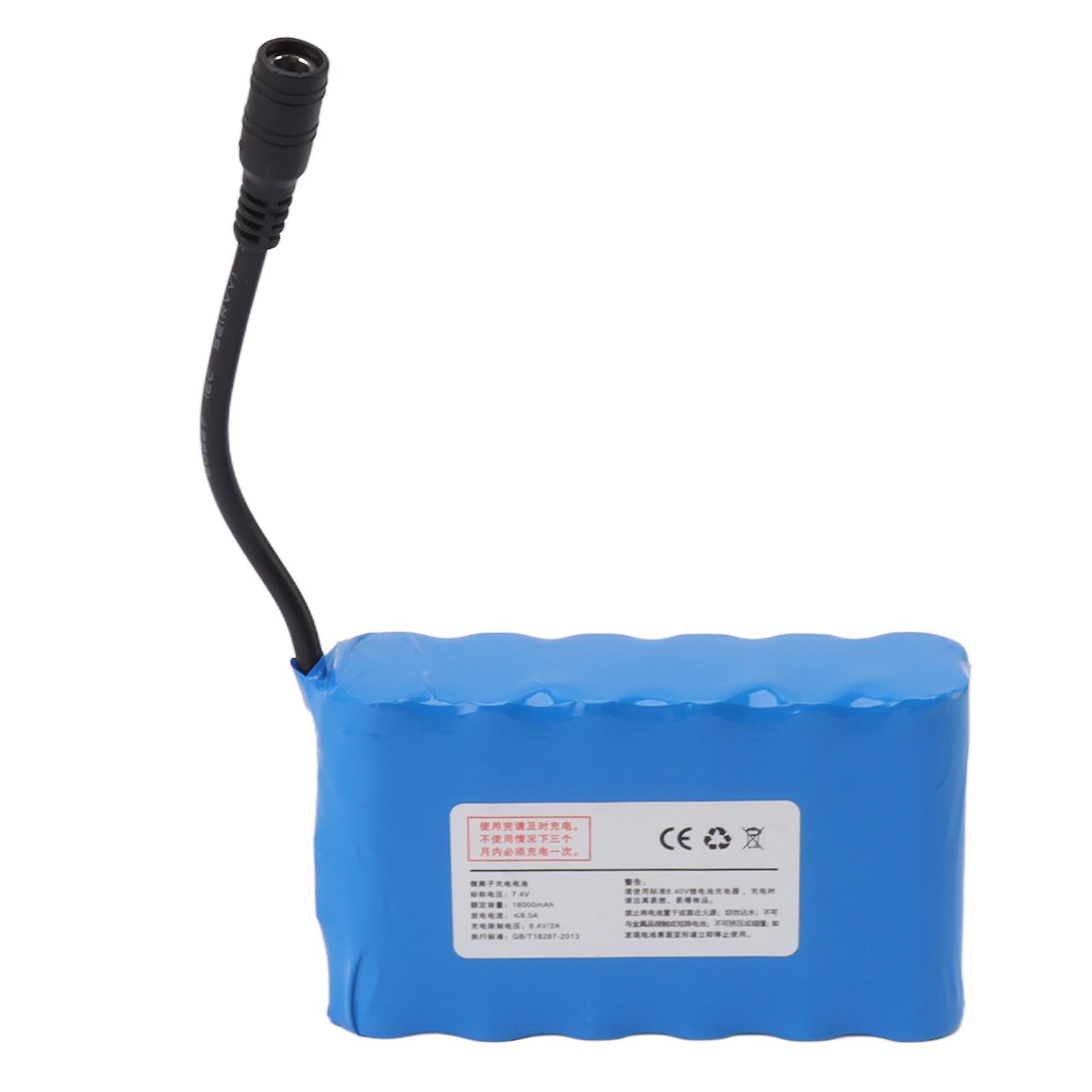 7.4V 18000mAh RC Fishing Boat Battery for Fishing Bait Boat High Speed Speedboat