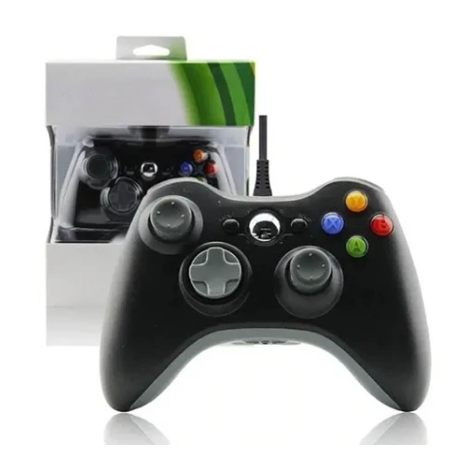 Wired Gamepad for Xbox 360 Universal Vibration Wired Joystick Gaming Controller for Android for PC Black 