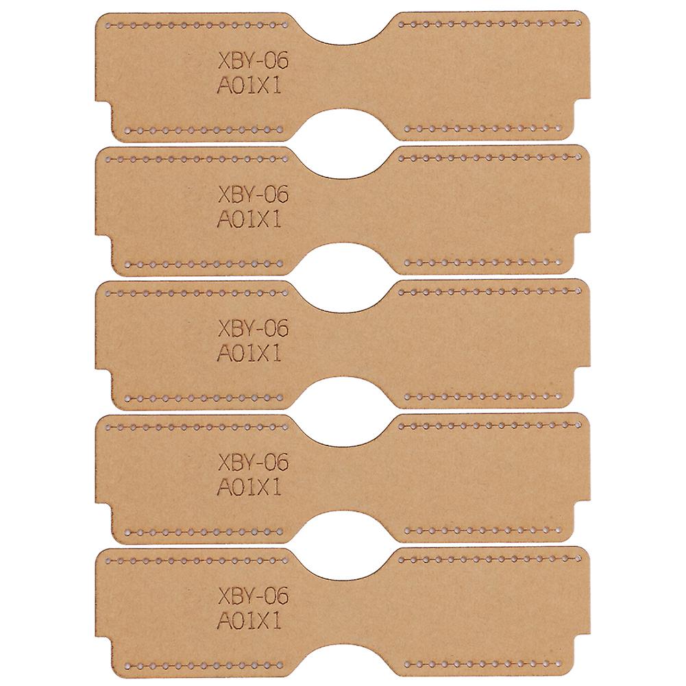 5Pcs Leather Acrylic Template DIY Hand‑Made Craft Lighter Wrap Pattern Stencil Tools