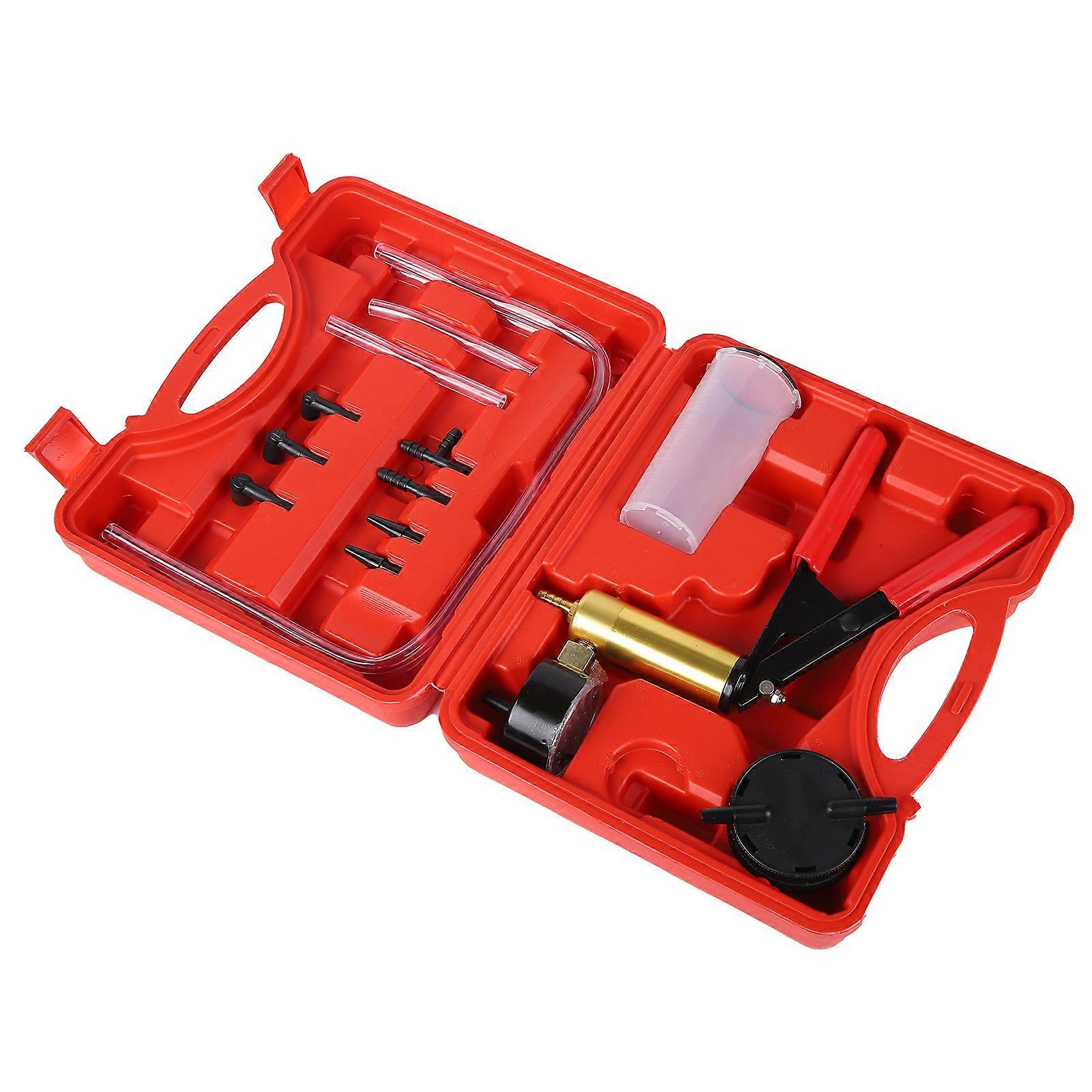 Vacuum Pump Tester Weak Magnetic Hand Held Brake Bleeder Bleeding System Tool Set Kit