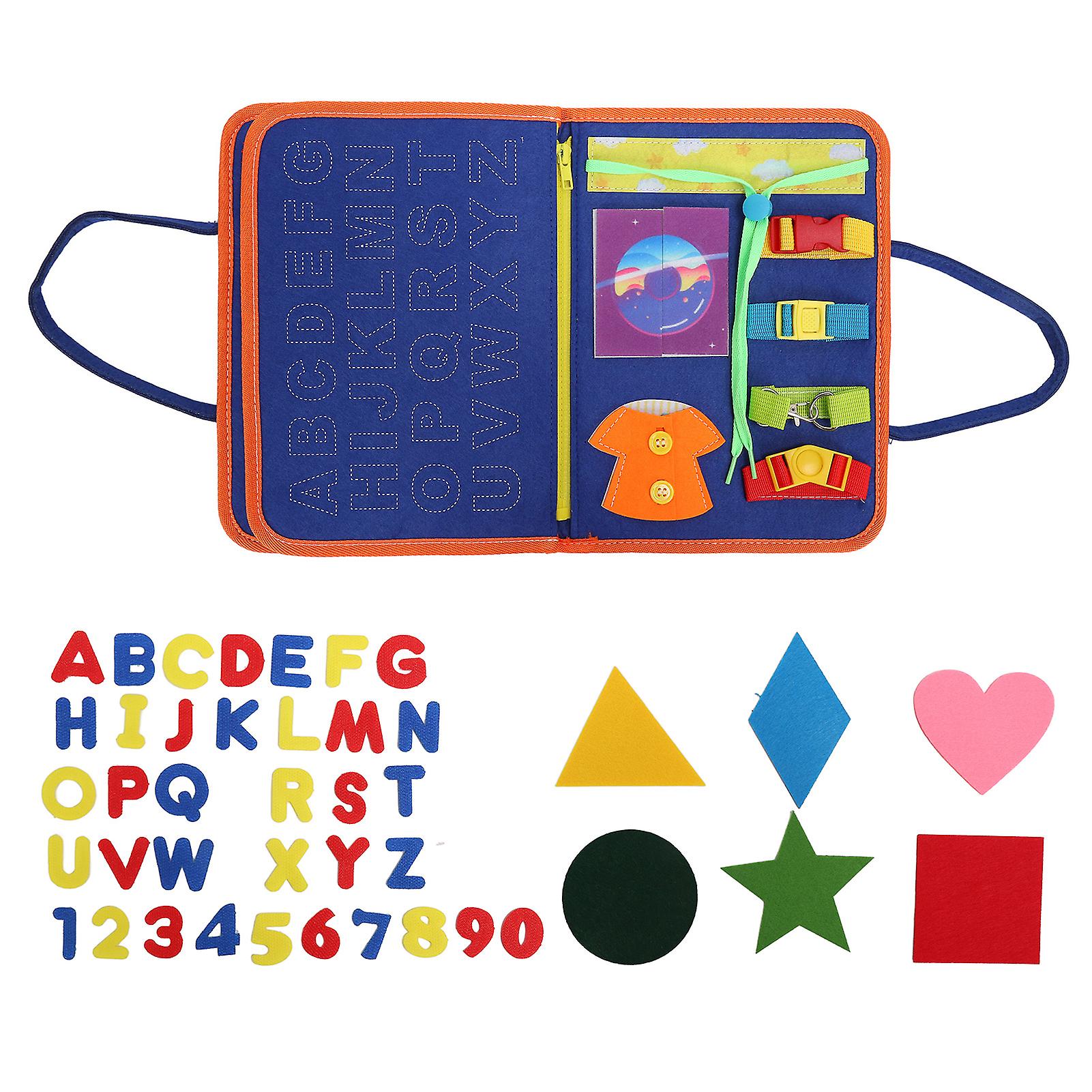 Sensory Book Board Keep Calm Educational Interesting Activity Board Toy for Dementia Elderly Toddler