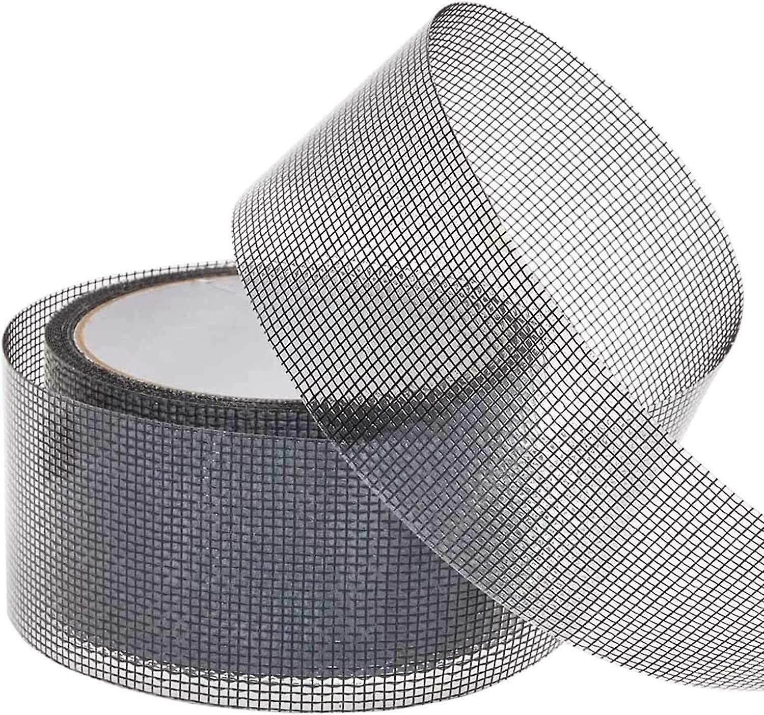 קלטת תיקון מסך חלון דלת, ערכת תיקון פיברגלס עמיד למים, גיני חלון דבק חזק 3 שכבות