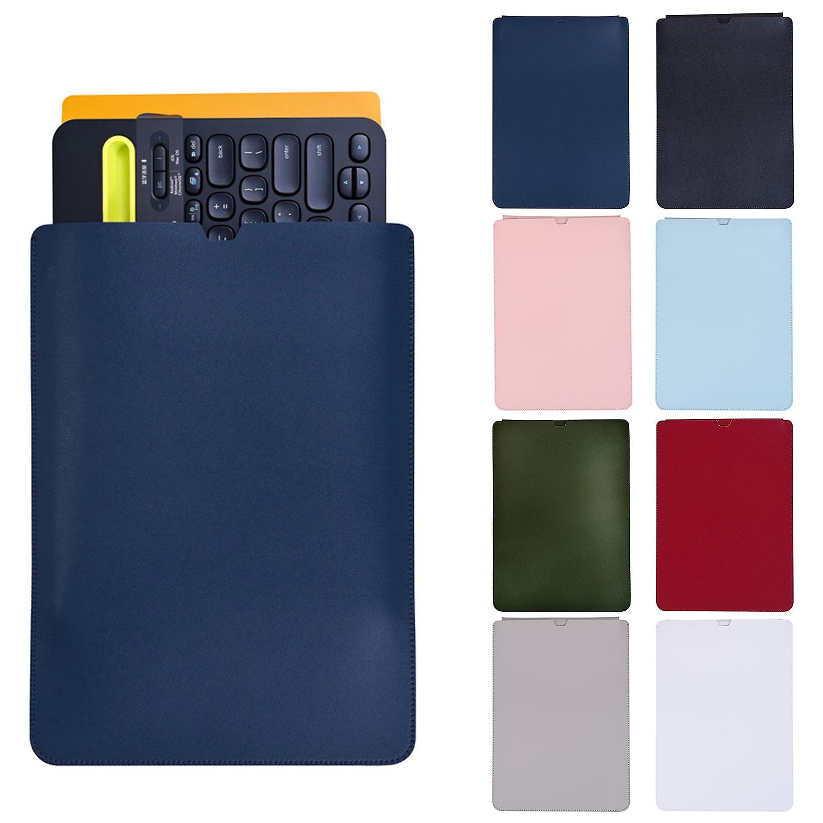Keyboard Sleeve Waterproof Soft Faux Leather Keyboard Travel Bag Case for Logitech K480