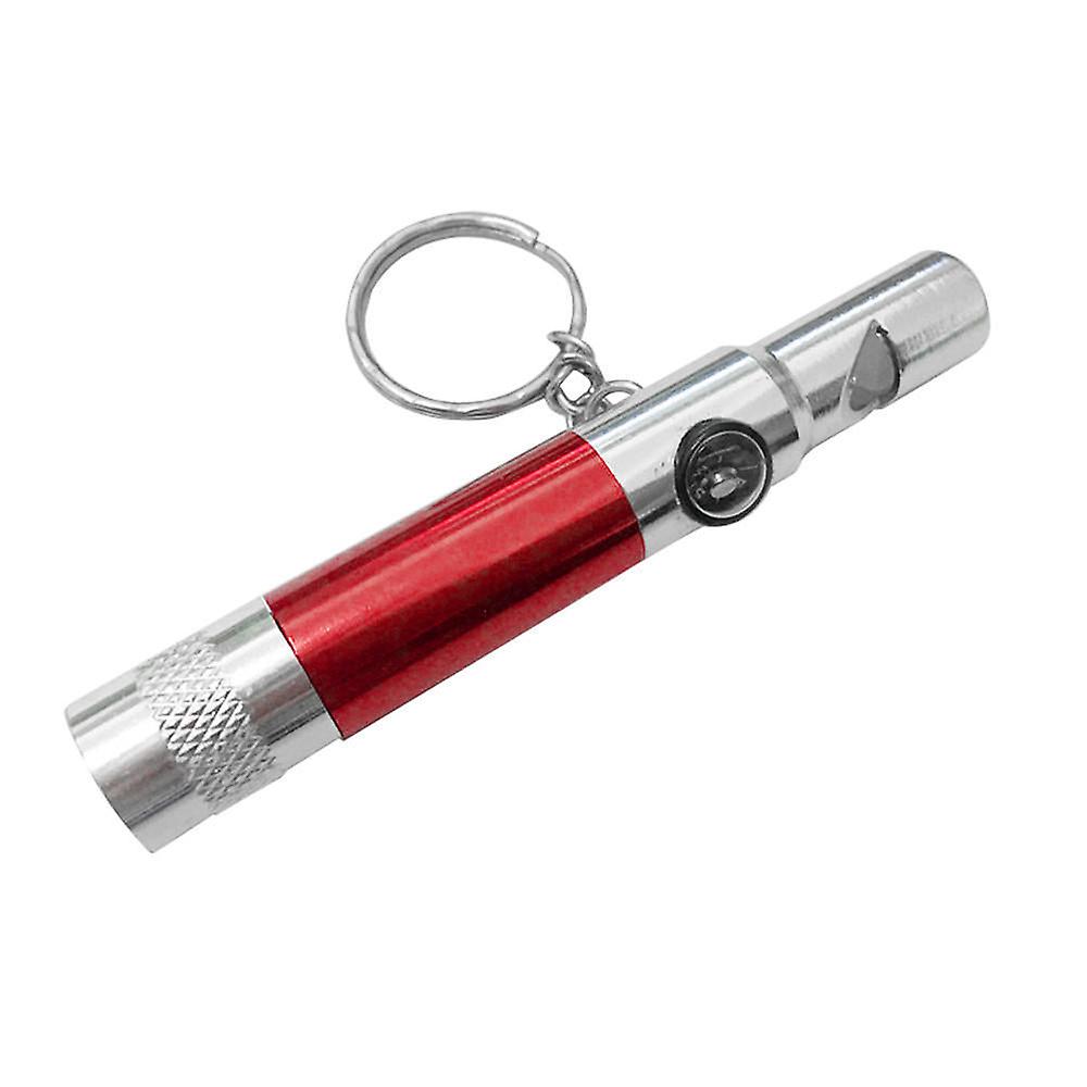 [Fu]3 In 1 Keychain Flashlight Compass Whistle Camping Survival Hiking Tool Rd