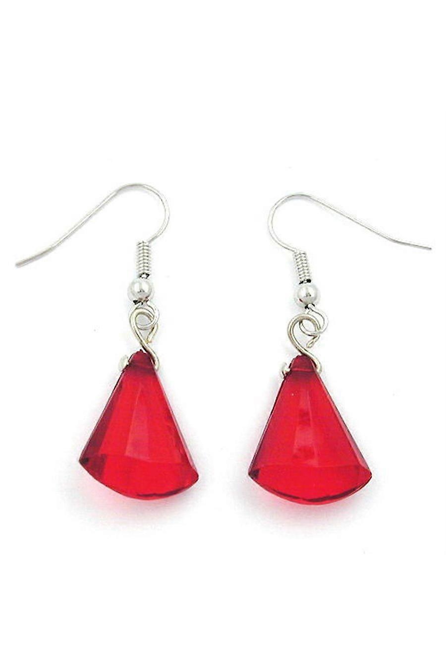 Hook Earrings Red - Gl00791