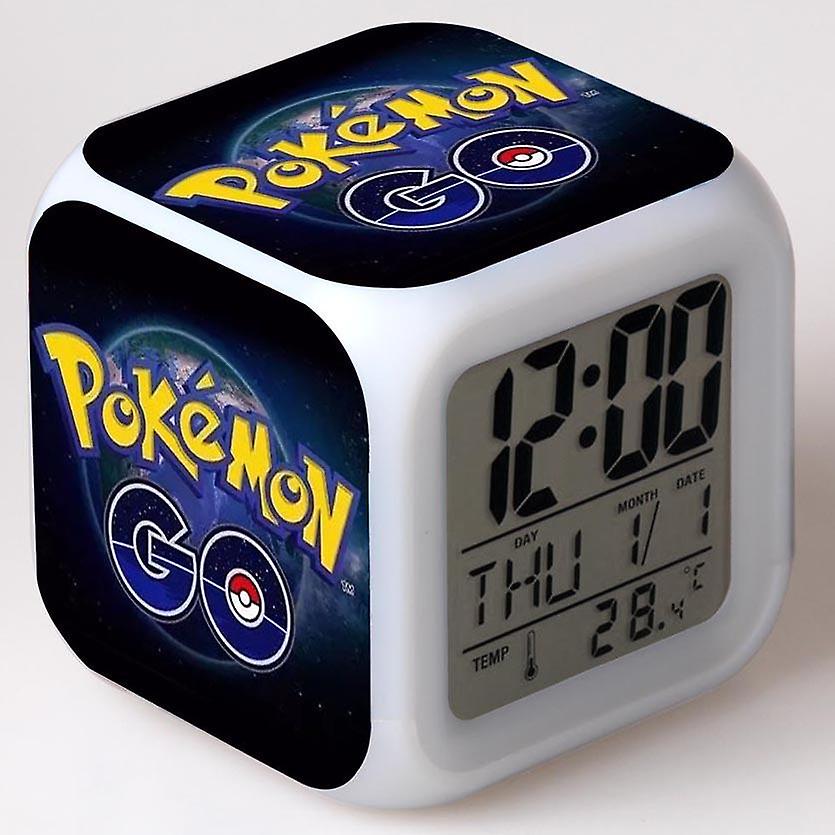 Coloré Multifunctional LED Children's Réveil -Pokémon #2