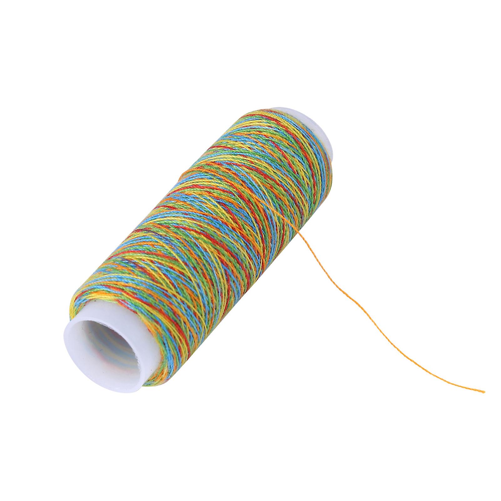 5pcs Multicolor Gradient Sewing Quilting Embroidery Thread Spools Garment Accessory