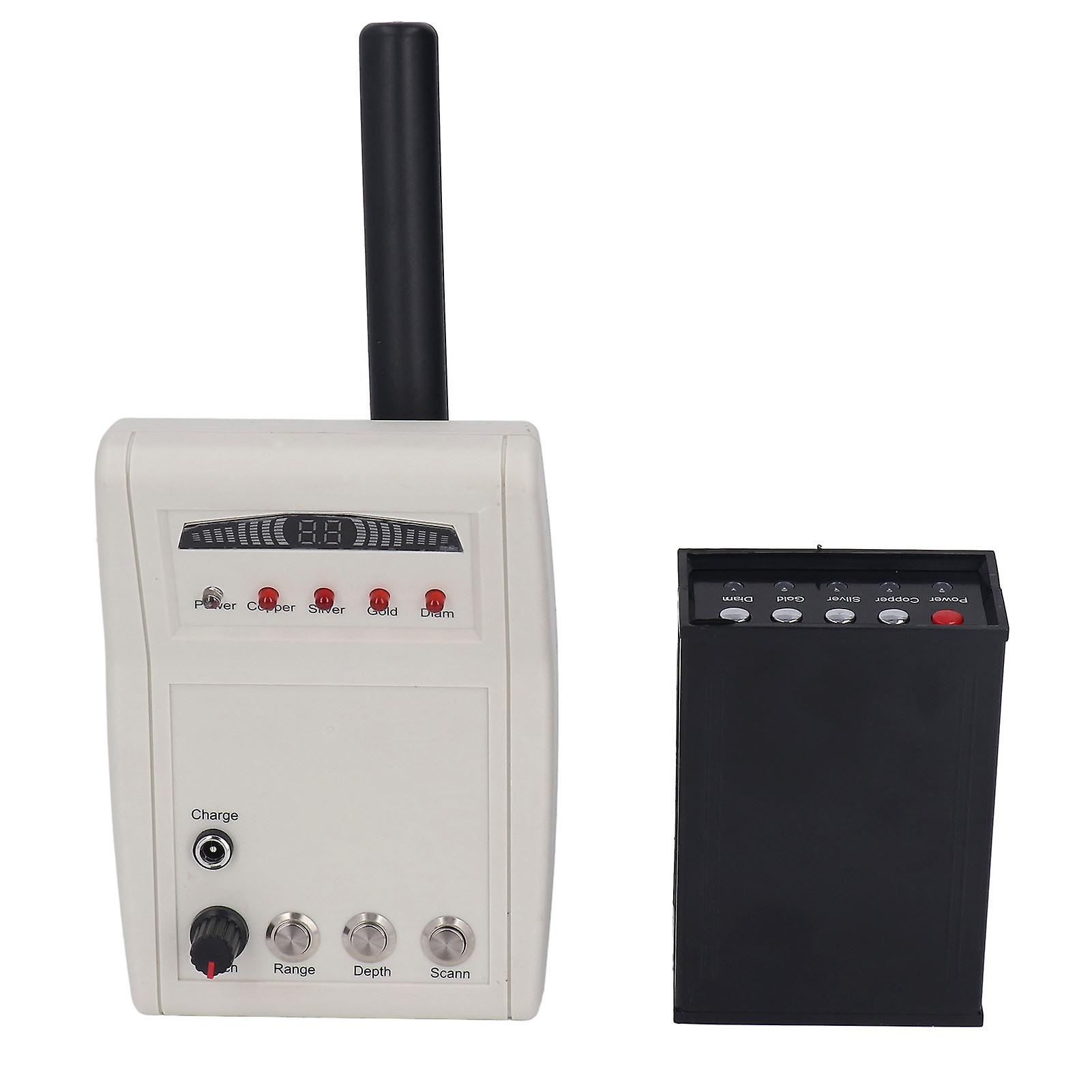 1000 Meters Range Metal Locator Underground 15m Depth White Metal Detection Finder for Treasures 100‑240V UK Plug