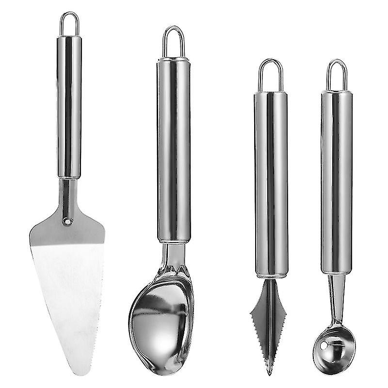 4pcs Stainless Steel Dessert Spoons
