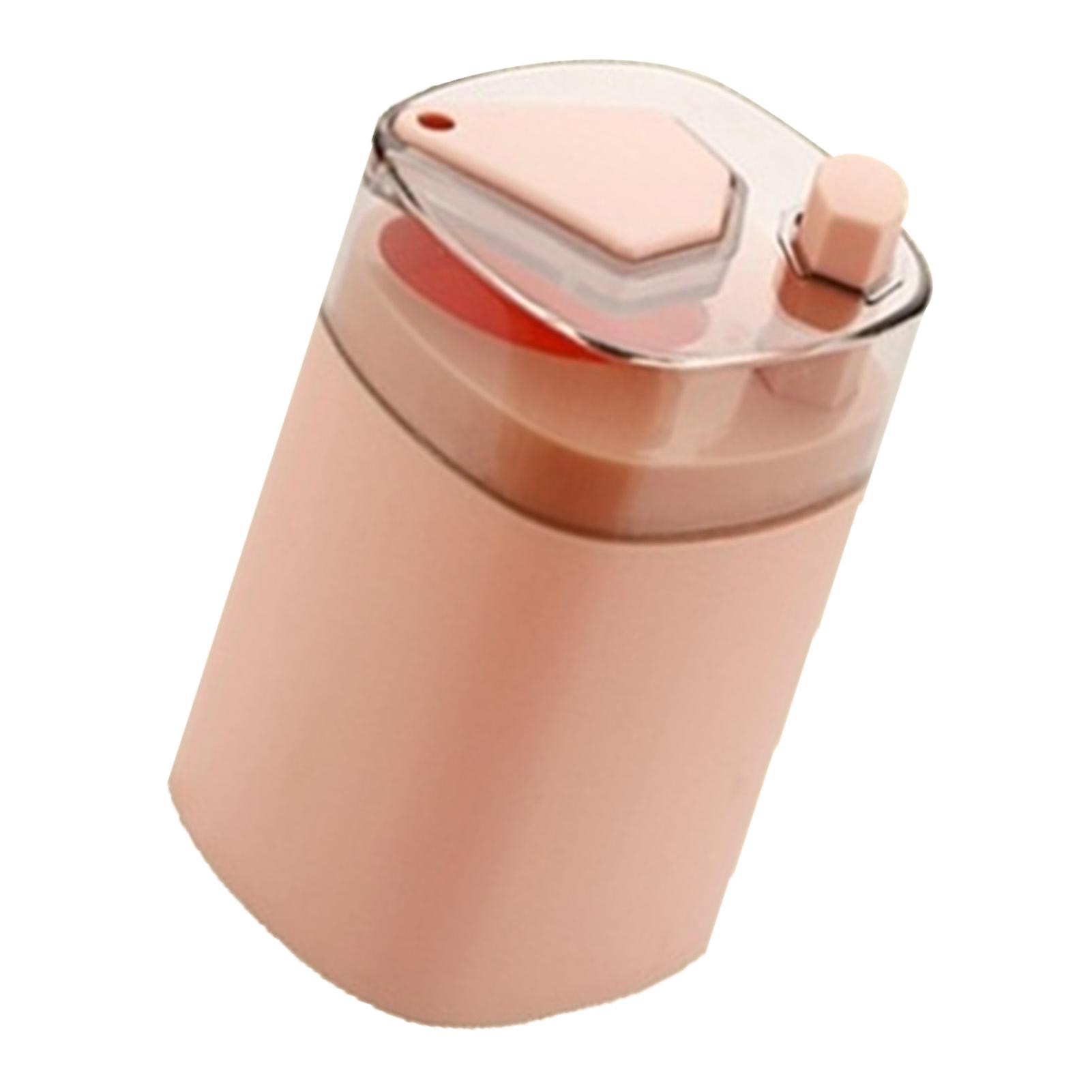 Toothpick Holder Plastic Pop Up Automatic Toothpick Dispenser Container for Kitchen Dining Room Restaurant Pink