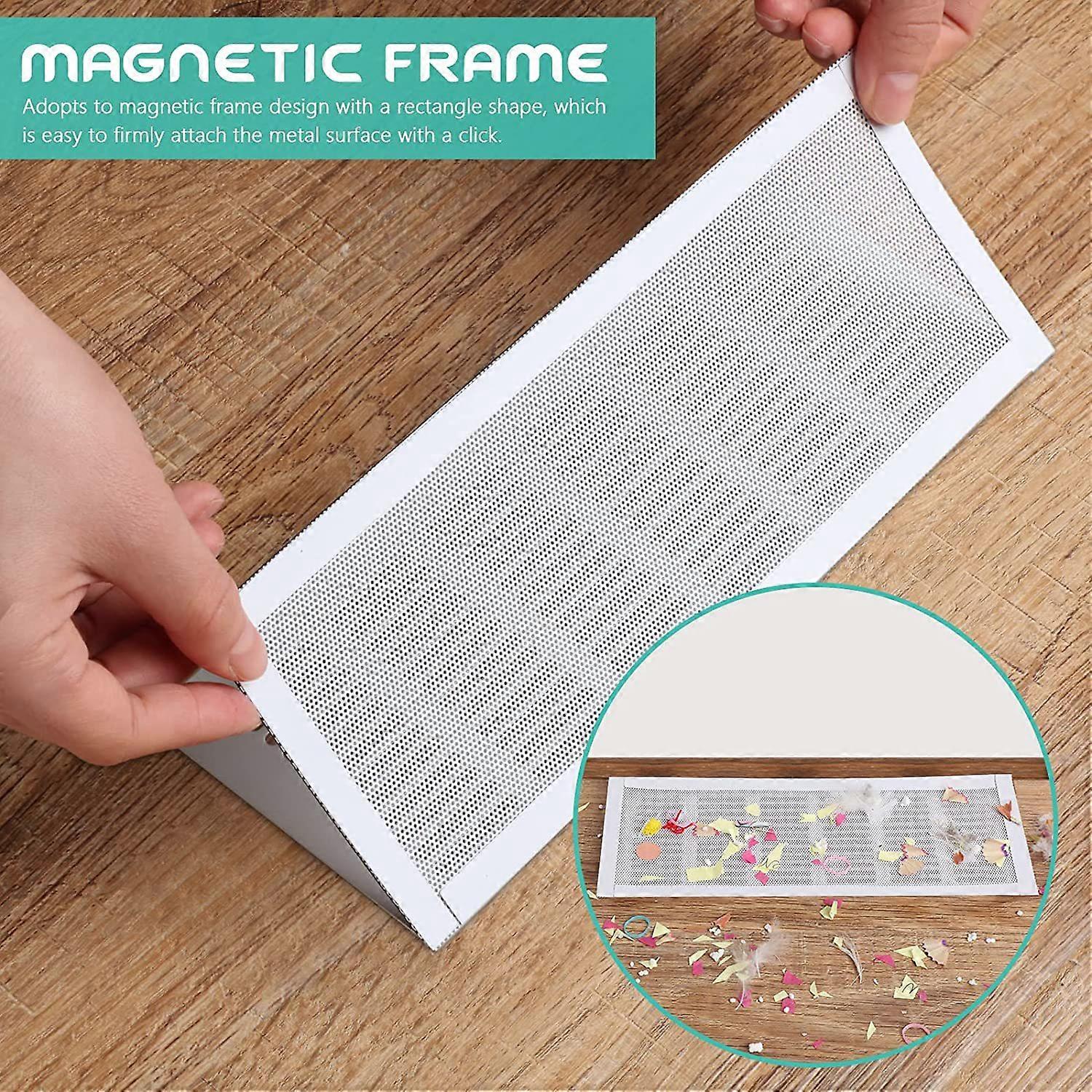 Floor Vent Cover Rectangular Vent Screen Cover PVC Ventilation Mesh Floor Storage Plastic Cover