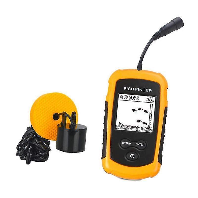 Fish Finder 100M LCD-Display für Boote Einstellungen für hohe/niedrige Empfindlichkeit Tiefenmesser