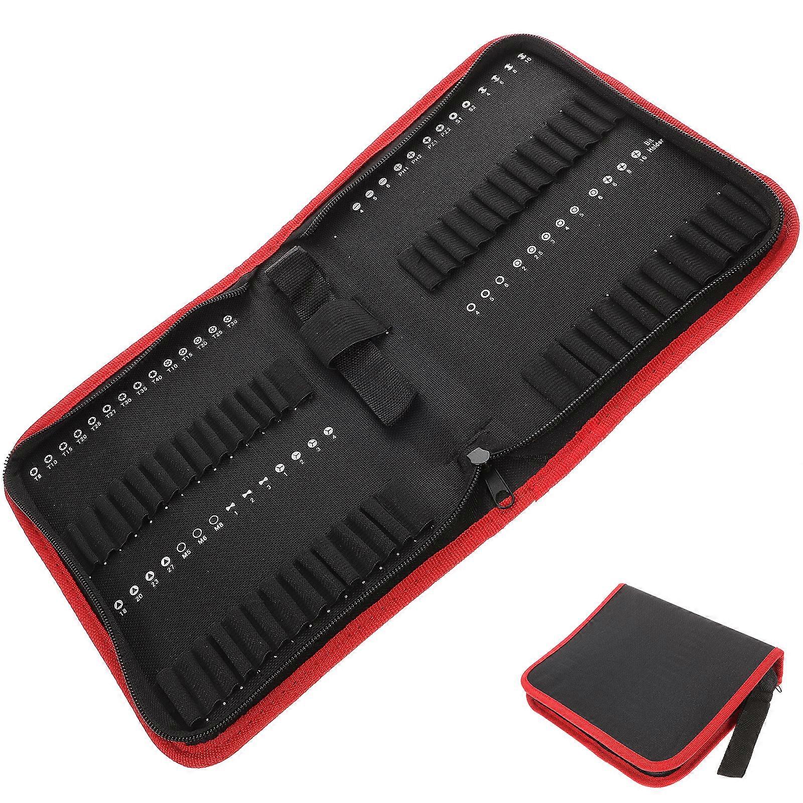 Tool Pouch Driver Bit Oxford Cloth Pouch Small Tool Bag For 55pcs Bits