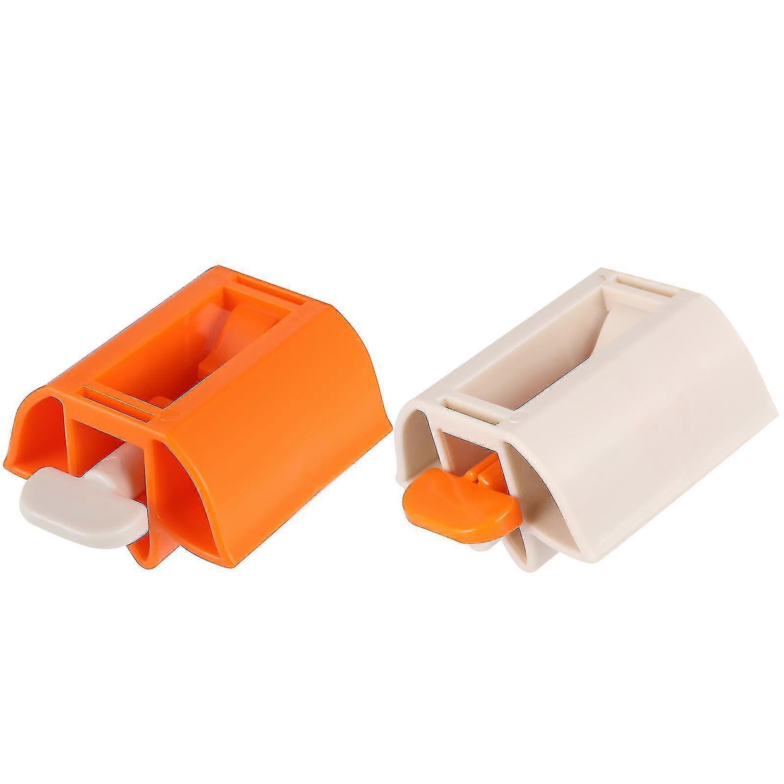 2pcs Multi Purpose Tube Squeezer Dispenser Bathroom Cleanser Toothpaste Holder