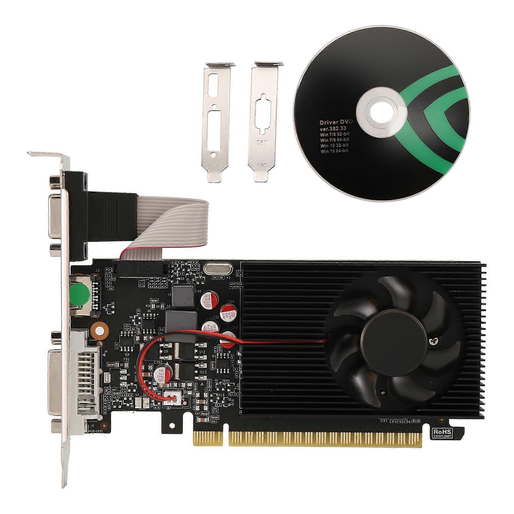 GT730 4GB DDR3 128Bit Graphics Card with -Compatible VGA DVI Port Office Graphics Card for Office/Home