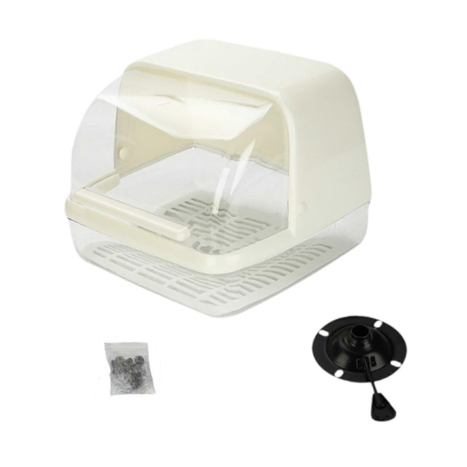 Gym Chalk Holder Freestanding Chalk Box for Sports Deadlifting Rock Climbing White