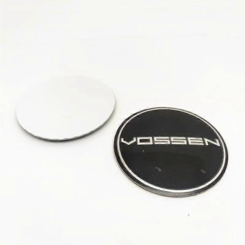 4pcs 60mmオズヴォッセンホイールセンターキャップエンブレムステッカーカーステアリングホイールステッカーデカールハブカバーバッジ