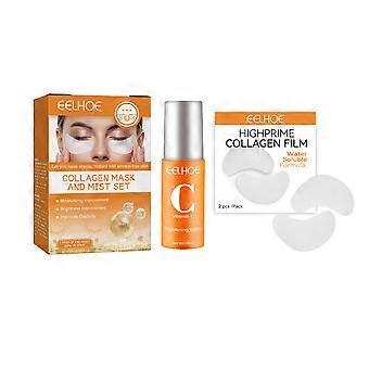 Pellicola di collagene Highprime con spray, maschera di pellicola di collagene Highprime per guancia, occhio, antirughe e antinvecchiamento