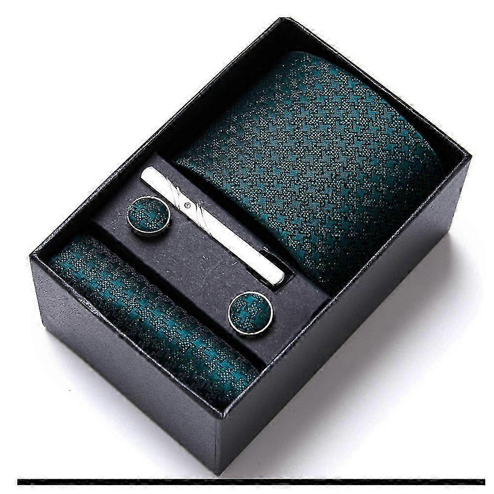 Men's Tie Set Woven Tie Handkeref Cuff-hb6