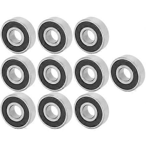 10pcs-Rodamiento de bolas de ranura profunda-6201-2RS