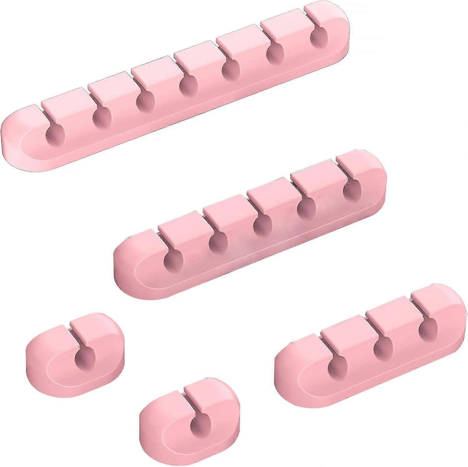 Cord Organizer Cable Management for Desk - 5 Packs Clips and Cord Keeper, The Self-Adhesive Holder are Easy to Apply and Stops Wire Getting Dirty