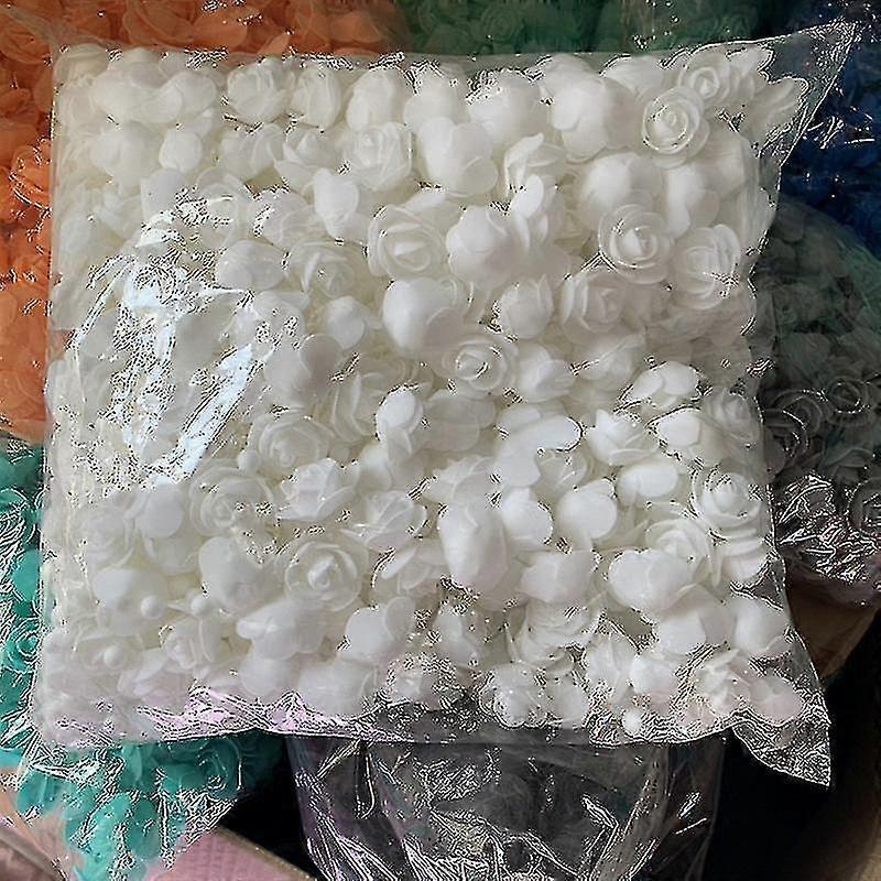 50/100/200/500pcs 3 ס"מ ורד קצף לדוב פרחים מלאכותיים מתנות Diy
