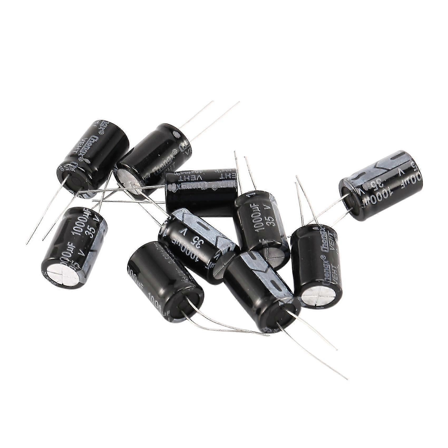 10 Pcs 1000uf 35v Aluminum Electrolytic Capacitors 13mm X 21 Mm-In stock