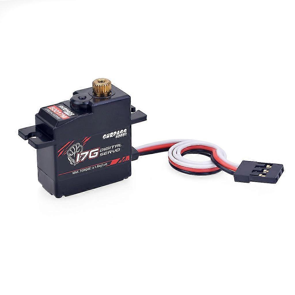 AŞMAK HOBİ S0017M 17g Metal Dişli 1.8KG RC Uçak Robotu için Dijital Servo 1/18 Kamyon Araba Tekne Kanal Düzlemi
