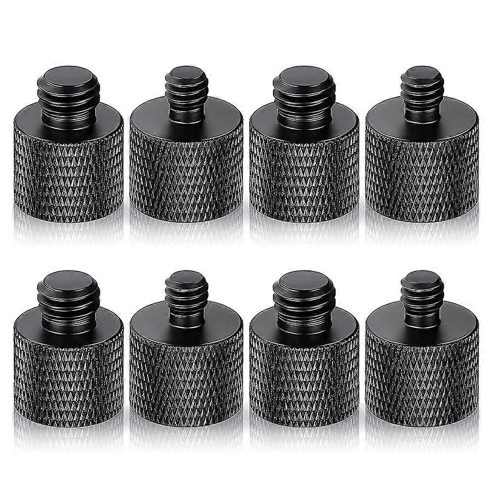 8Pcs Microphone 1/4 Male to 3/8 Female and 3/8 Male to 1/4 Female Camera Screw Adapter for Camera T