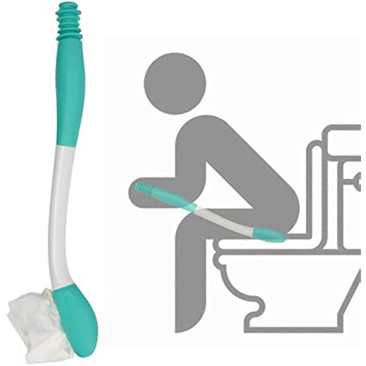 WC-apuvälineet Työkalut Pitkä ulottuvuus Mukavuuspyyhin Pohjanpyyhin WC-pehmopaperi Apuvälineet Buddy laajentaa ulottuvuutta yli 15 kahvaan WC-paperi tai esikostutetut pyyhkeet E