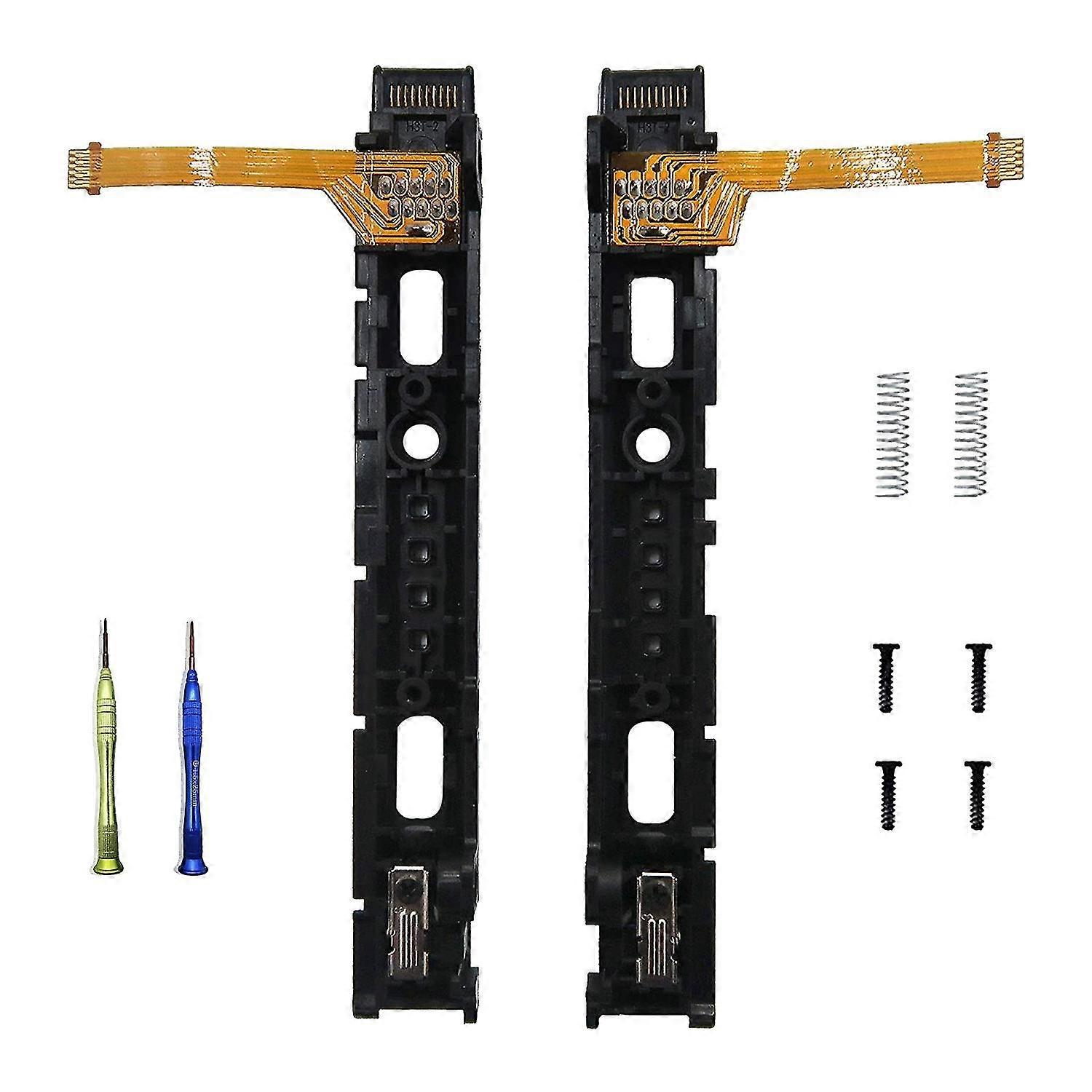 left/right slider with flex cable fix for nintendo switch r/l rail