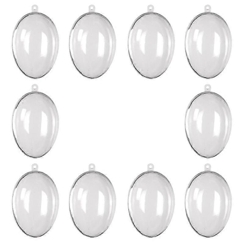 10pcs creative and funny easter egg box transparent egg box decorated party supply